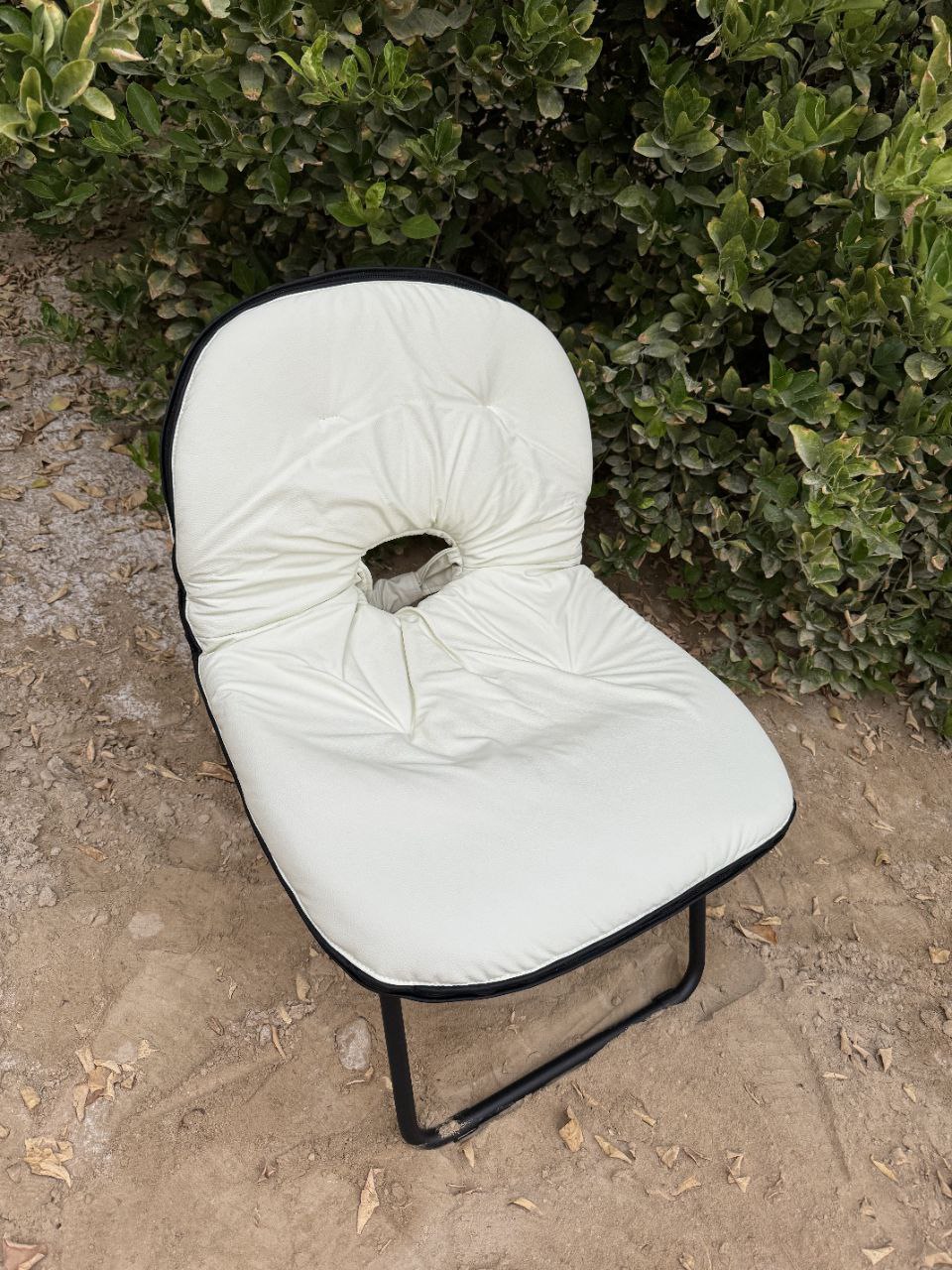 صندلی تاشو چرم طرح کیف 