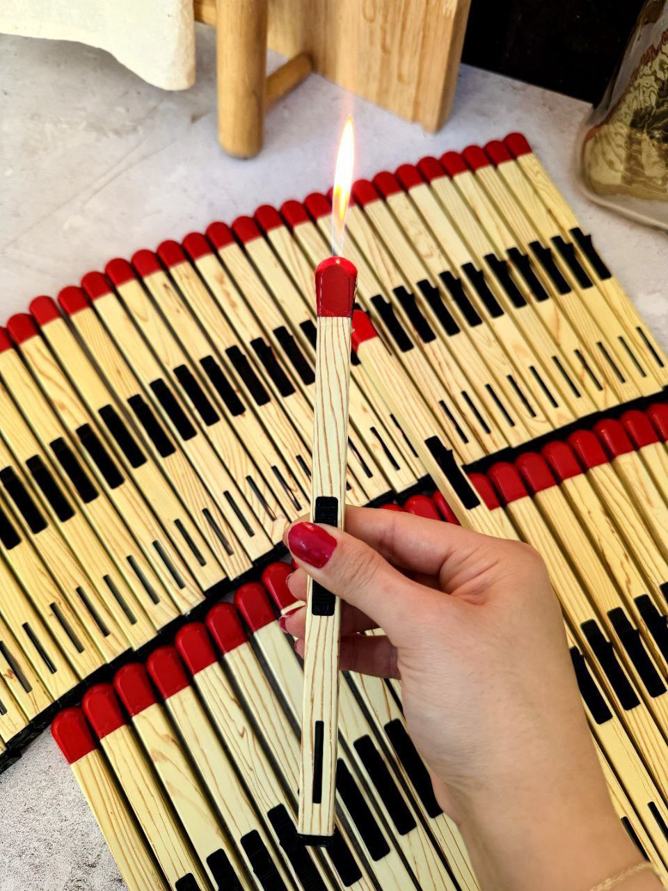 فندک دائمی طرح کبریت 