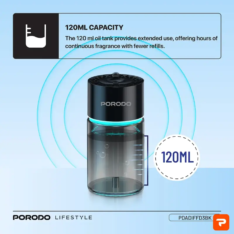 خوشبوکننده هوشمند پرودو مدل Valencia Smart Aroma Diffuser PDADIFFD3BK