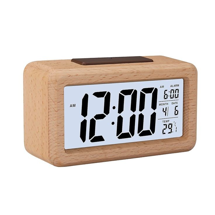 ساعت رومیزی چوبی نوستالژی مدرن و هوشمند