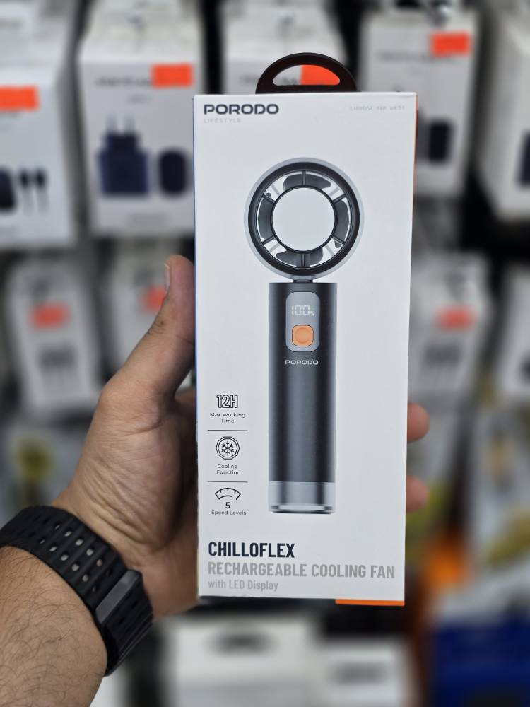 پنکه شارژی و سرمایشی پورودو (Porodo Chilloflex) مدل CF9