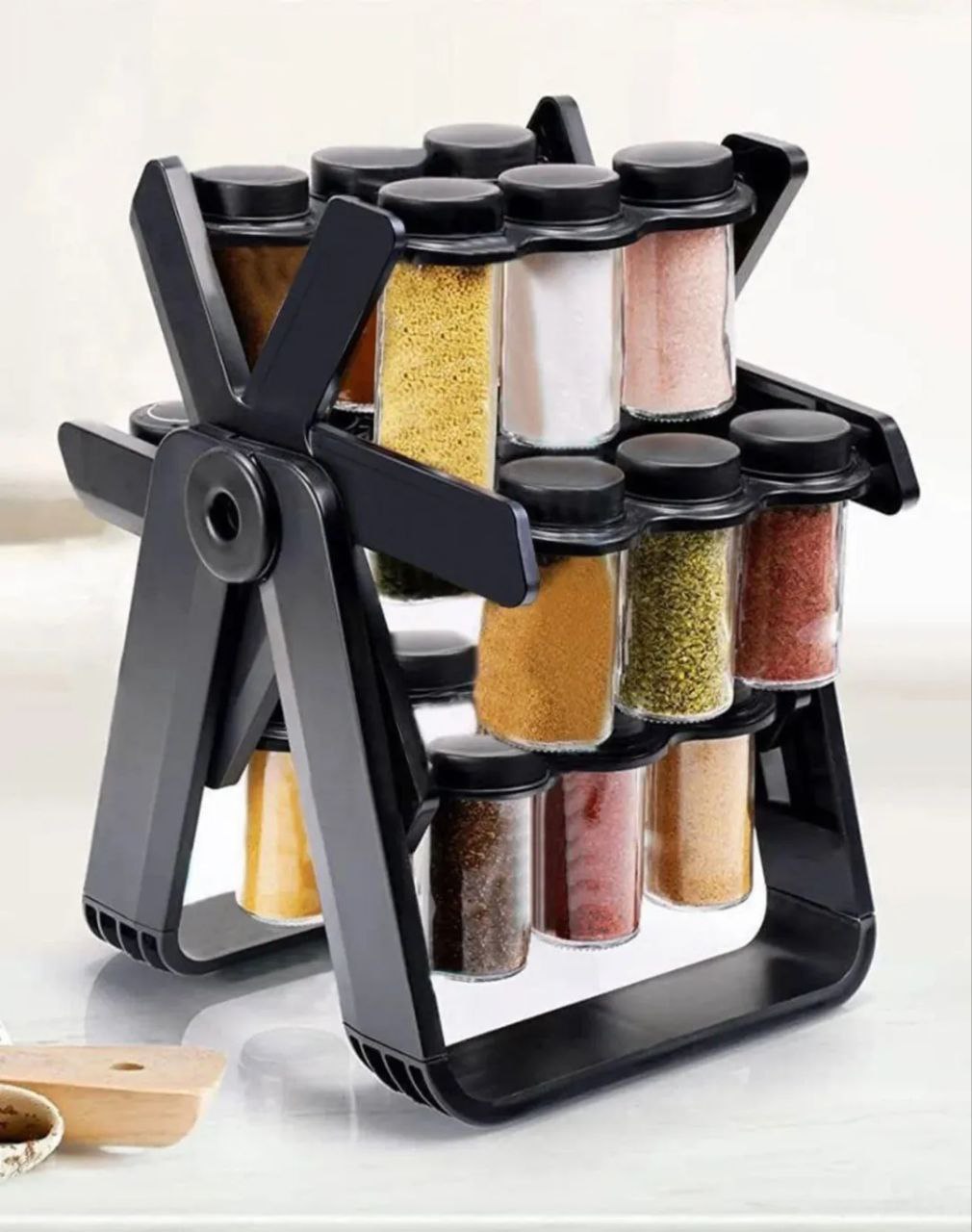 جا ادویه چرخشی ۱۸ خانه 