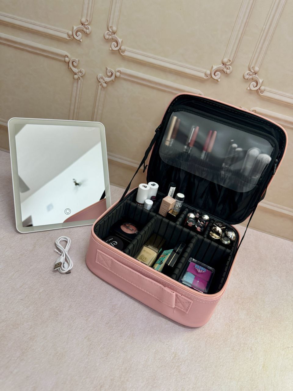 کیف آرایشی آینه دار LED