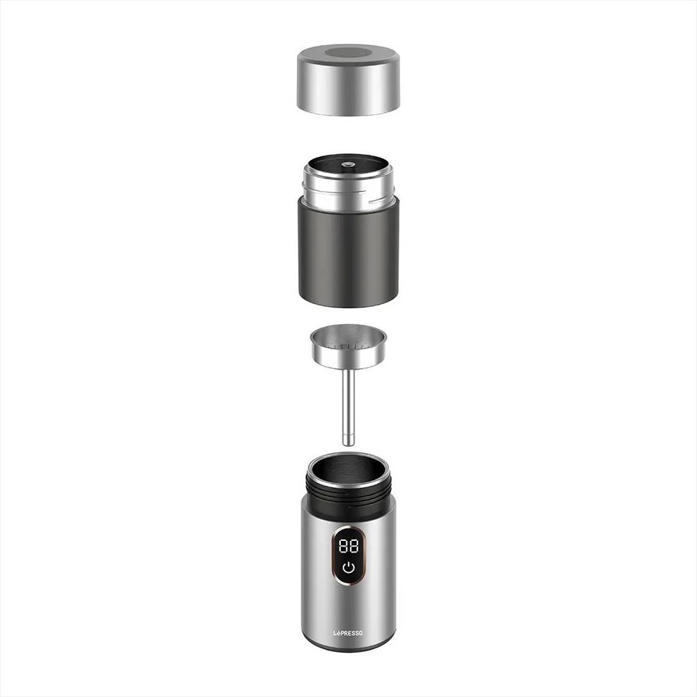 موکاپات برقی قابل حمل (Electric Moka Maker) برند LePresso مدل MokaRiseLPCFFMR041SL