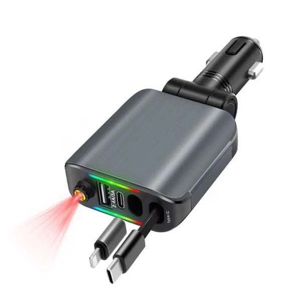 شارژر فندکی کهکشانی 4کاره 120 وات مدل E1