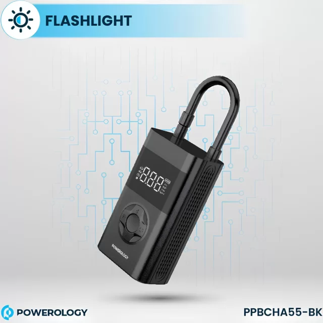 پمپ باد شارژی، پاوربانک و چراغ قوه پاورولوژی PP055 Ultra PPBCHA55